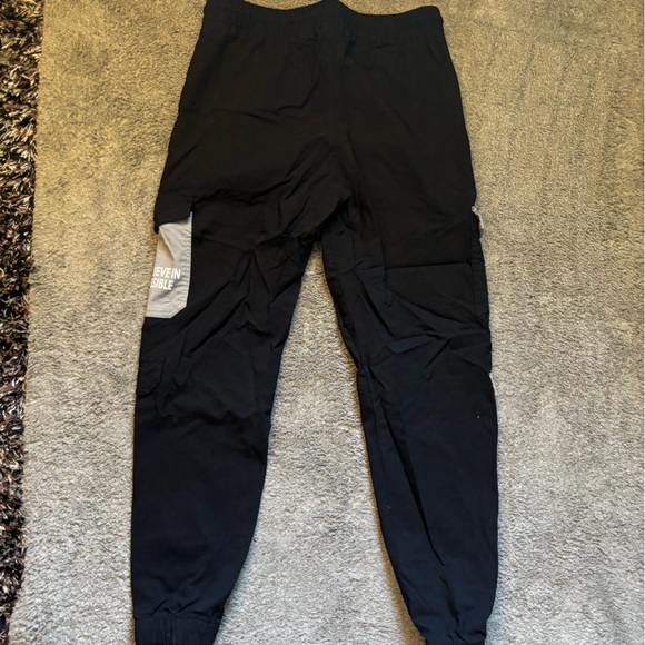 Black and Gray Jogger Pants with Motivational Text - Picture 6 of 8
